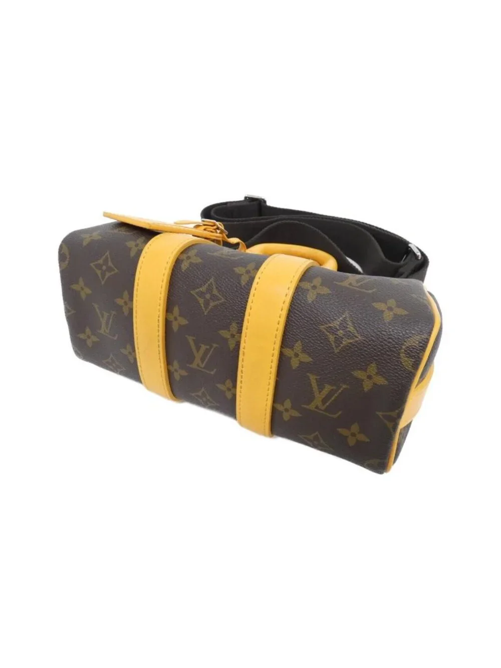 Louis Vuitton Monogram Macassar Keepall Bandouliere 25 Boston Bag